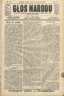 Głos Narodu. 1898, nr 189