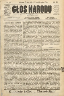 Głos Narodu. 1898, nr 233