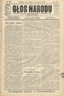 Głos Narodu. 1898, nr 258