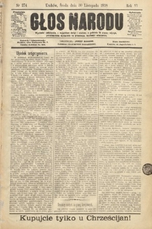 Głos Narodu. 1898, nr 274