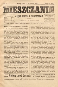 Mieszczanin : organ miast i miasteczek. 1907, nr 2