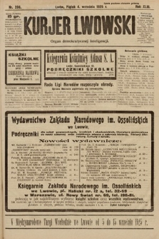 Kurjer Lwowski : organ demokratycznej inteligencji. 1925, nr 206