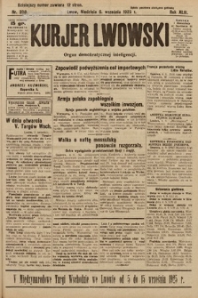 Kurjer Lwowski : organ demokratycznej inteligencji. 1925, nr 208