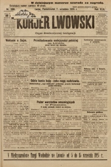 Kurjer Lwowski : organ demokratycznej inteligencji. 1925, nr 209