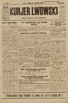 Kurjer Lwowski : organ demokratycznej inteligencji. 1925, nr 210