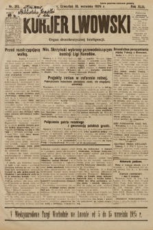 Kurjer Lwowski : organ demokratycznej inteligencji. 1925, nr 211