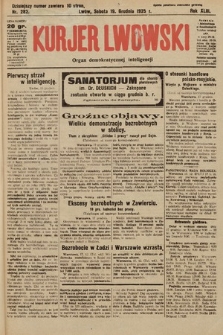 Kurjer Lwowski : organ demokratycznej inteligencji. 1925, nr 282