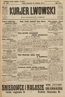 Kurjer Lwowski : organ demokratycznej inteligencji. 1925, nr 286
