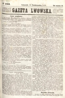 Gazeta Lwowska. 1865, nr 233