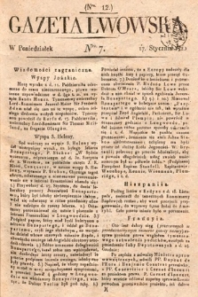 Gazeta Lwowska. 1820, nr 7