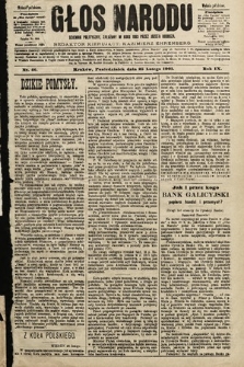 Głos Narodu : dziennik polityczny, założony w roku 1893 przez Józefa Rogosza (wydanie południowe). 1901, nr 46