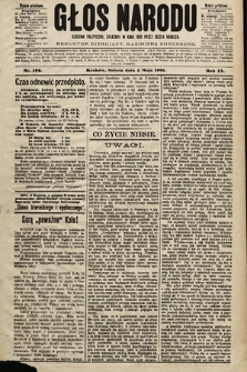 Głos Narodu : dziennik polityczny, założony w roku 1893 przez Józefa Rogosza (wydanie południowe). 1901, nr 102