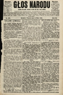 Głos Narodu : dziennik polityczny, założony w roku 1893 przez Józefa Rogosza (wydanie południowe). 1901, nr 109