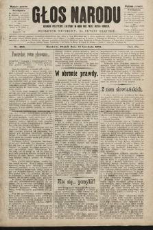 Głos Narodu : dziennik polityczny, założony w roku 1893 przez Józefa Rogosza (wydanie poranne). 1901, nr 286