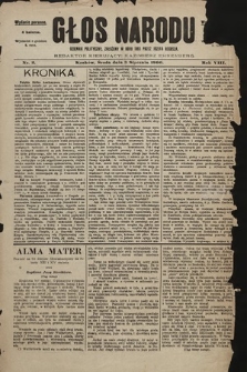 Głos Narodu : dziennik polityczny, założony w roku 1893 przez Józefa Rogosza (wydanie poranne). 1900, nr 2
