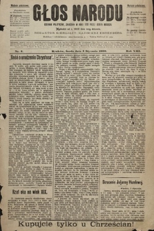 Głos Narodu : dziennik polityczny, założony w roku 1893 przez Józefa Rogosza (wydanie południowe). 1900, nr 2