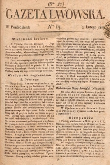 Gazeta Lwowska. 1820, nr 15