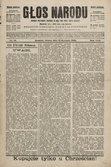 Głos Narodu : dziennik polityczny, założony w roku 1893 przez Józefa Rogosza (wydanie południowe). 1900, nr 10