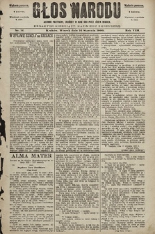 Głos Narodu : dziennik polityczny, założony w roku 1893 przez Józefa Rogosza (wydanie poranne). 1900, nr 12