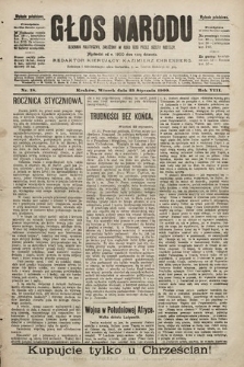 Głos Narodu : dziennik polityczny, założony w roku 1893 przez Józefa Rogosza (wydanie południowe). 1900, nr 18