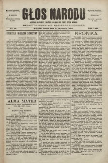 Głos Narodu : dziennik polityczny, założony w roku 1893 przez Józefa Rogosza (wydanie poranne). 1900, nr 19