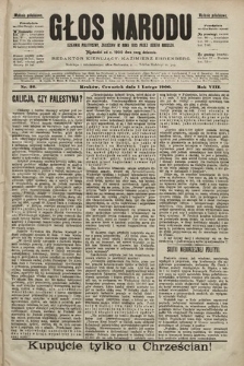 Głos Narodu : dziennik polityczny, założony w roku 1893 przez Józefa Rogosza (wydanie południowe). 1900, nr 26