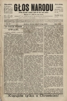 Głos Narodu : dziennik polityczny, założony w roku 1893 przez Józefa Rogosza (wydanie południowe). 1900, nr 27