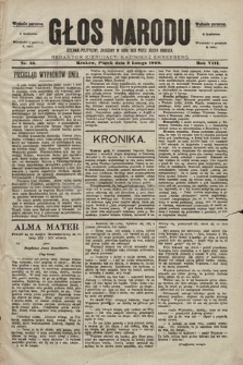 Głos Narodu : dziennik polityczny, założony w roku 1893 przez Józefa Rogosza (wydanie poranne). 1900, nr 32