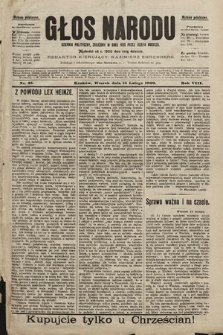 Głos Narodu : dziennik polityczny, założony w roku 1893 przez Józefa Rogosza (wydanie południowe). 1900, nr 35