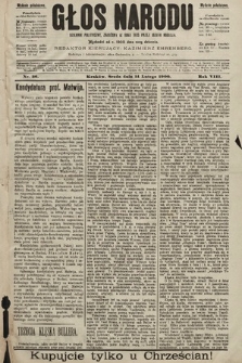 Głos Narodu : dziennik polityczny, założony w roku 1893 przez Józefa Rogosza (wydanie południowe). 1900, nr 36