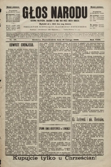 Głos Narodu : dziennik polityczny, założony w roku 1893 przez Józefa Rogosza (wydanie południowe). 1900, nr 40