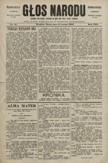 Głos Narodu : dziennik polityczny, założony w roku 1893 przez Józefa Rogosza (wydanie poranne). 1900, nr 42