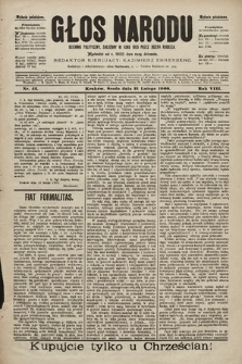 Głos Narodu : dziennik polityczny, założony w roku 1893 przez Józefa Rogosza (wydanie południowe). 1900, nr 42
