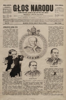 Głos Narodu : dziennik polityczny, założony w roku 1893 przez Józefa Rogosza (wydanie południowe). 1900, nr 51