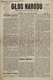 Głos Narodu : dziennik polityczny, założony w roku 1893 przez Józefa Rogosza (wydanie południowe). 1900, nr 56 [skonfiskowany]