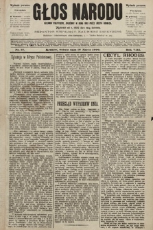 Głos Narodu : dziennik polityczny, założony w roku 1893 przez Józefa Rogosza (wydanie poranne). 1900, nr 57