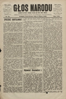 Głos Narodu : dziennik polityczny, założony w roku 1893 przez Józefa Rogosza (wydanie południowe). 1900, nr 58
