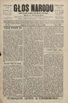 Głos Narodu : dziennik polityczny, założony w roku 1893 przez Józefa Rogosza (wydanie poranne). 1900, nr 59