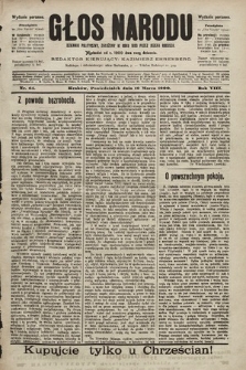 Głos Narodu : dziennik polityczny, założony w roku 1893 przez Józefa Rogosza (wydanie poranne). 1900, nr 64
