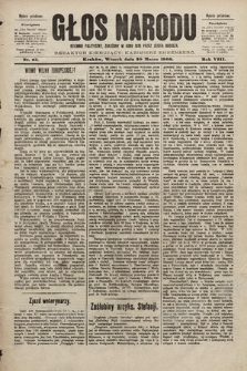 Głos Narodu : dziennik polityczny, założony w roku 1893 przez Józefa Rogosza (wydanie południowe). 1900, nr 65