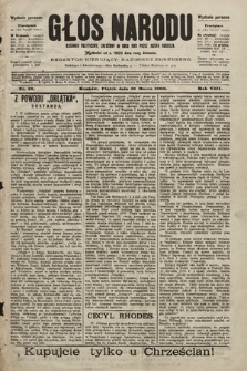 Głos Narodu : dziennik polityczny, założony w roku 1893 przez Józefa Rogosza (wydanie poranne). 1900, nr 68