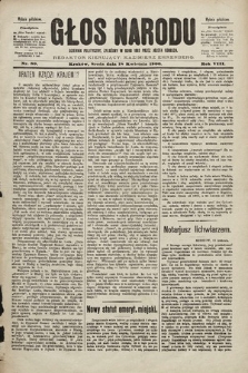 Głos Narodu : dziennik polityczny, założony w roku 1893 przez Józefa Rogosza (wydanie południowe). 1900, nr 89