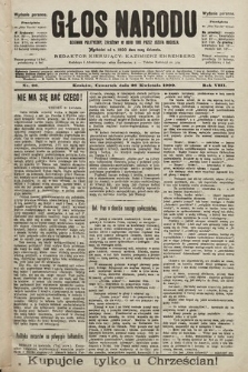 Głos Narodu : dziennik polityczny, założony w roku 1893 przez Józefa Rogosza (wydanie poranne). 1900, nr 96