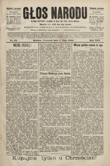 Głos Narodu : dziennik polityczny, założony w roku 1893 przez Józefa Rogosza (wydanie poranne). 1900, nr 112