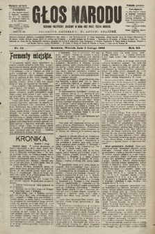 Głos Narodu : dziennik polityczny, założony w roku 1893 przez Józefa Rogosza (wydanie poranne). 1903, nr 33