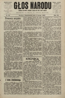 Głos Narodu : dziennik polityczny, założony w roku 1893 przez Józefa Rogosza (wydanie poranne). 1903, nr 39
