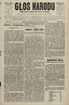 Głos Narodu : dziennik polityczny, założony w roku 1893 przez Józefa Rogosza (wydanie poranne). 1903, nr 43