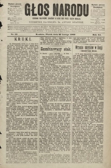Głos Narodu : dziennik polityczny, założony w roku 1893 przez Józefa Rogosza (wydanie poranne). 1903, nr 50