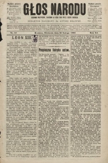 Głos Narodu : dziennik polityczny, założony w roku 1893 przez Józefa Rogosza (wydanie poranne). 1903, nr 52
