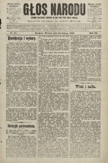 Głos Narodu : dziennik polityczny, założony w roku 1893 przez Józefa Rogosza (wydanie poranne). 1903, nr 54